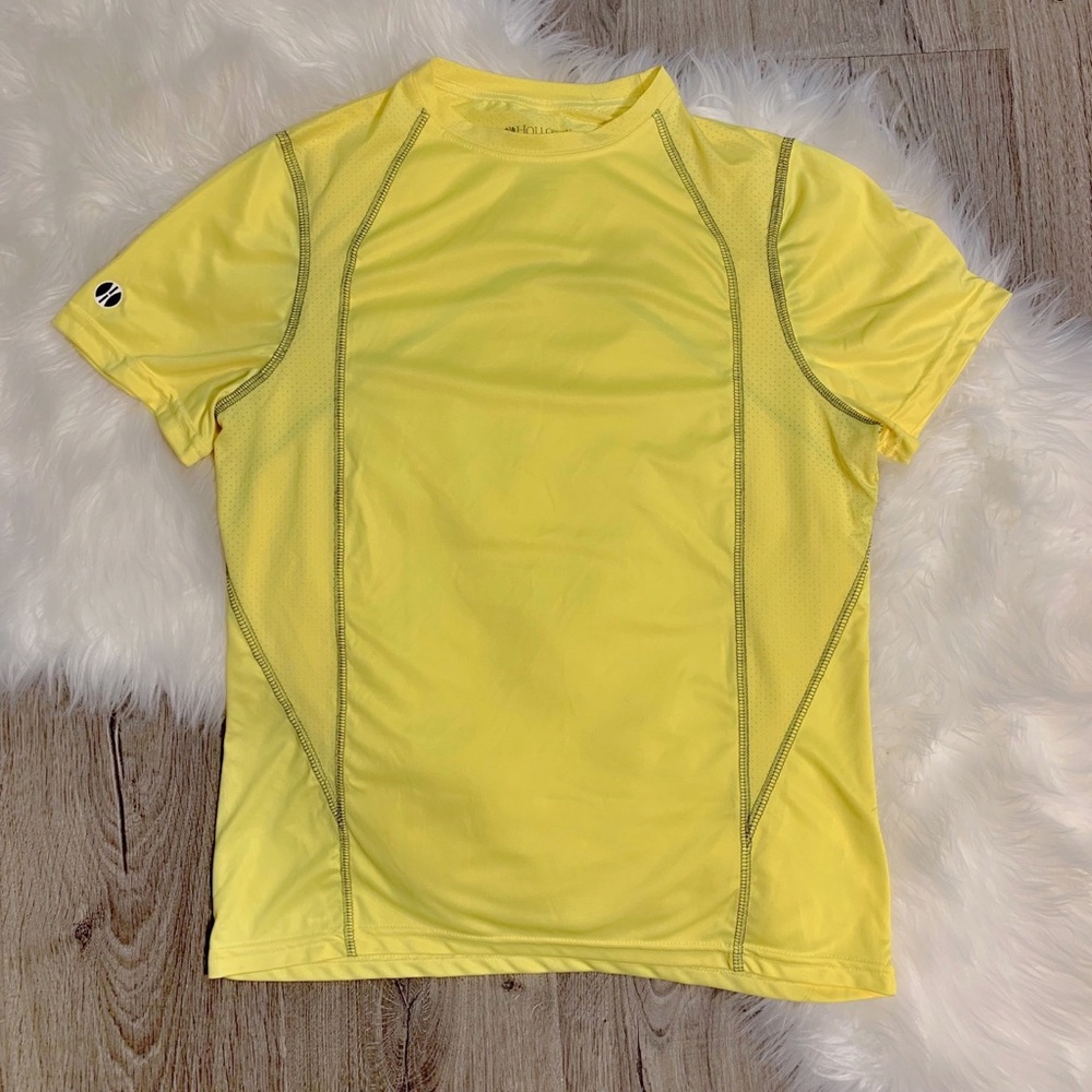 Holloway Ladies Devote Work-out Short Sleeve Shirt Neon Yellow Medium